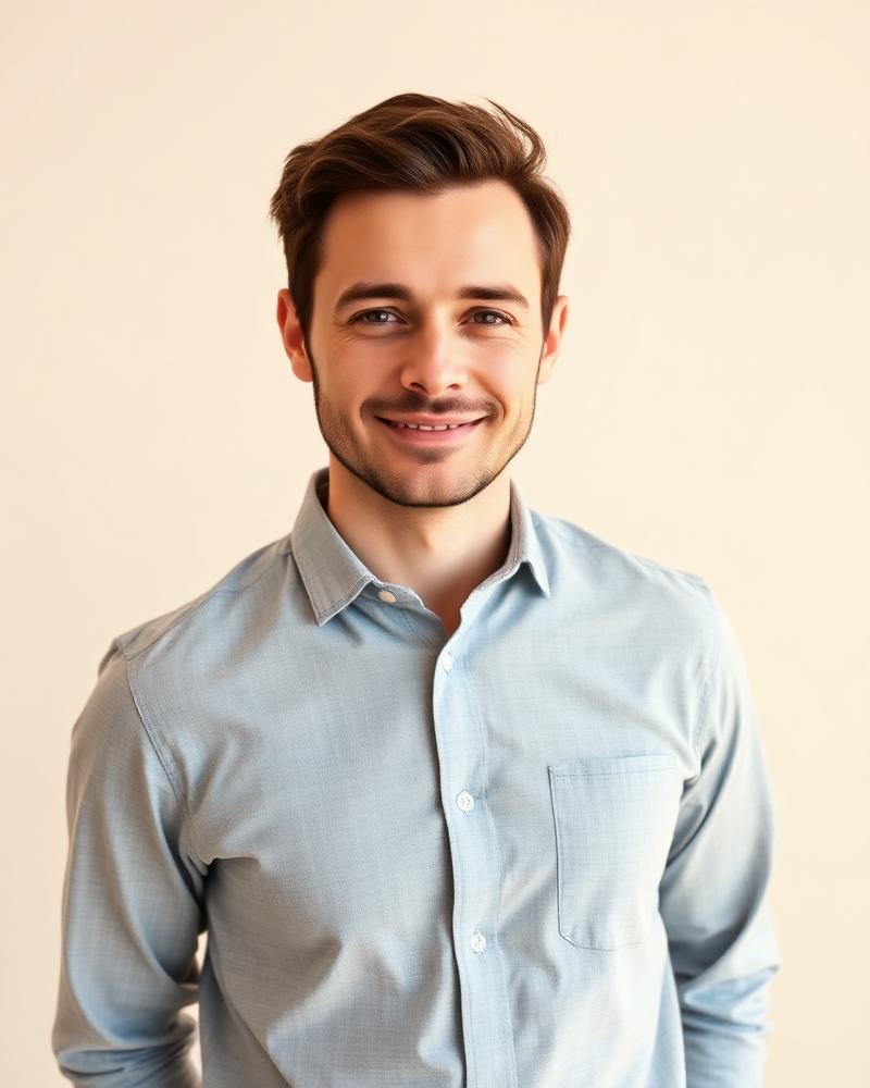 Studio portrait of Sam Stratford, Architectural Designer
